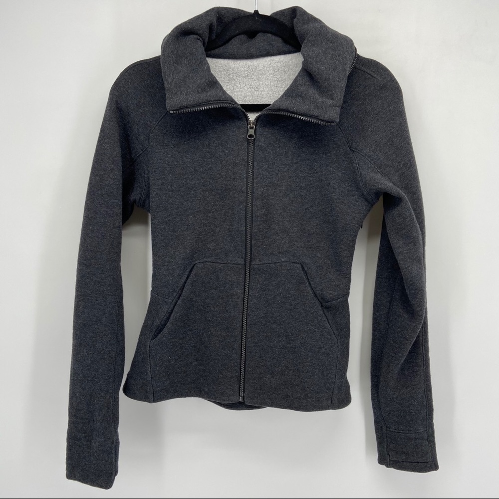 Lululemon Gray Go Destination Zip Up Hood Jacket